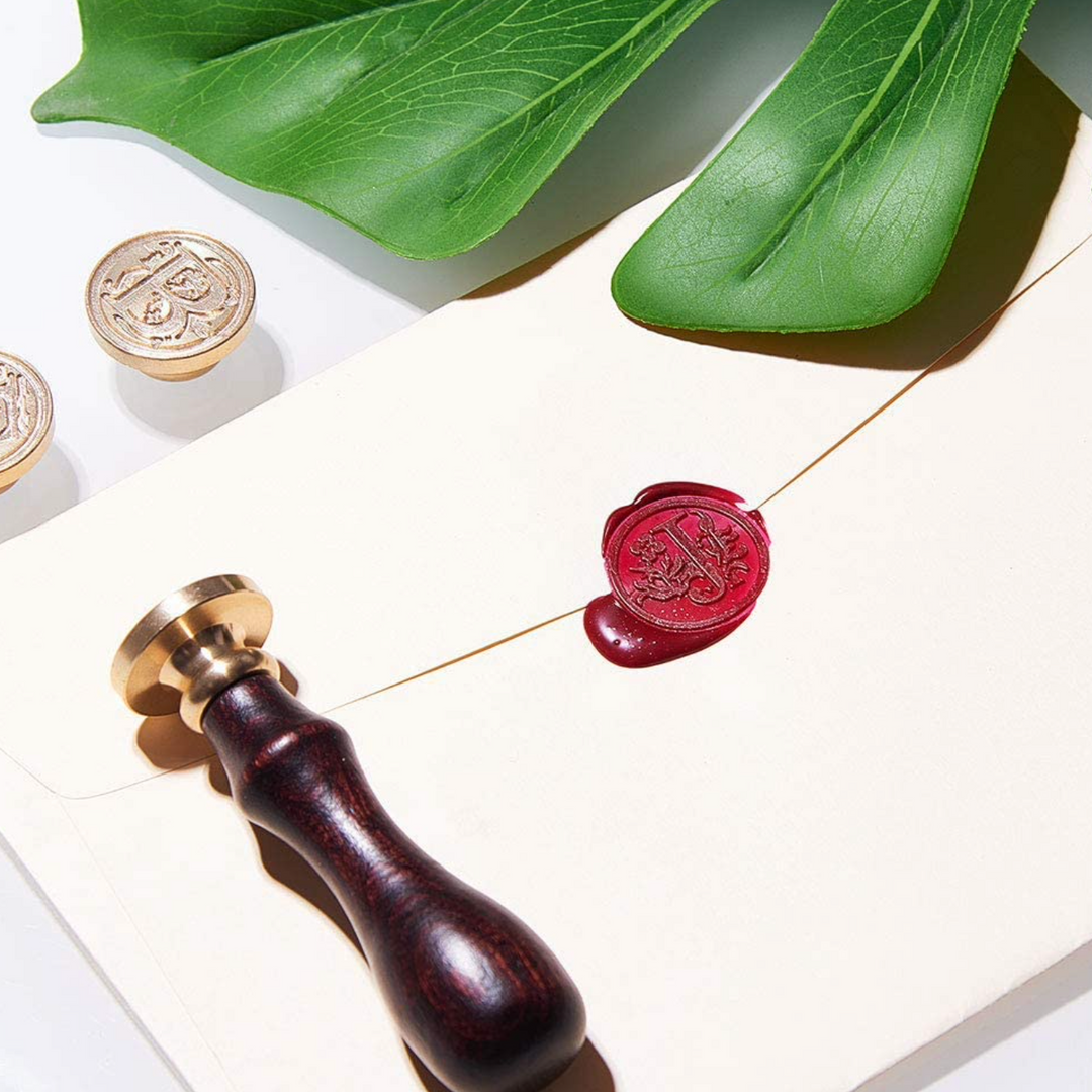 Wax Seal Stamp - Alphabet Round