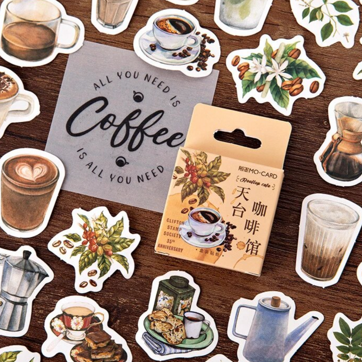 Coffee Life Stickers - pack of 45