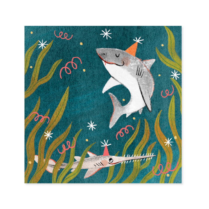 Sharks Treasures Pop-up Card