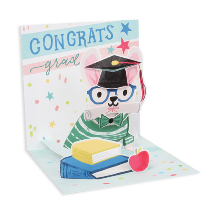 Dog Graduate Treasures Pop-up Card