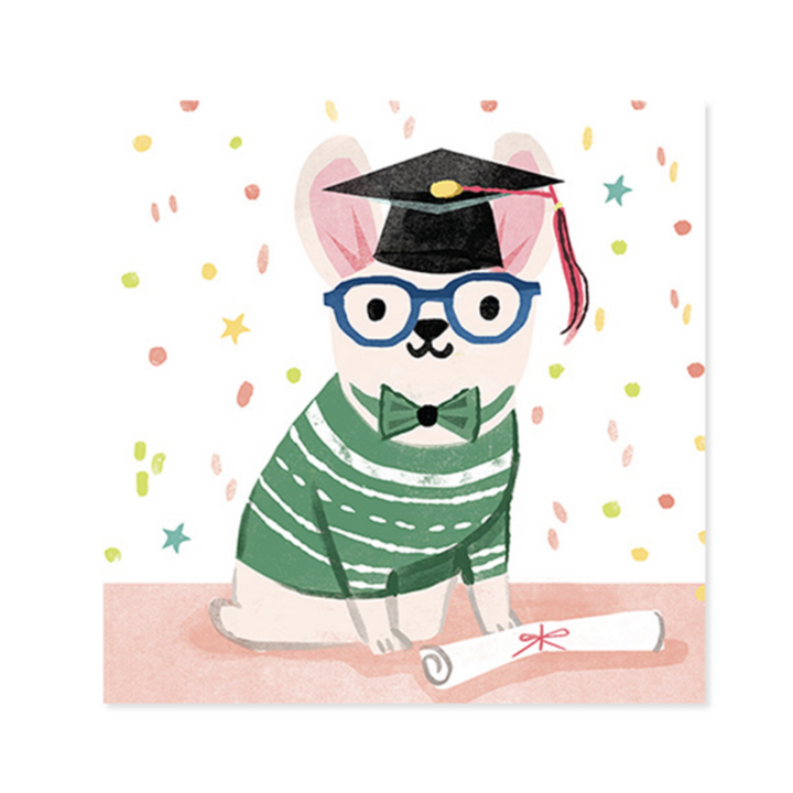 Dog Graduate Treasures Pop-up Card