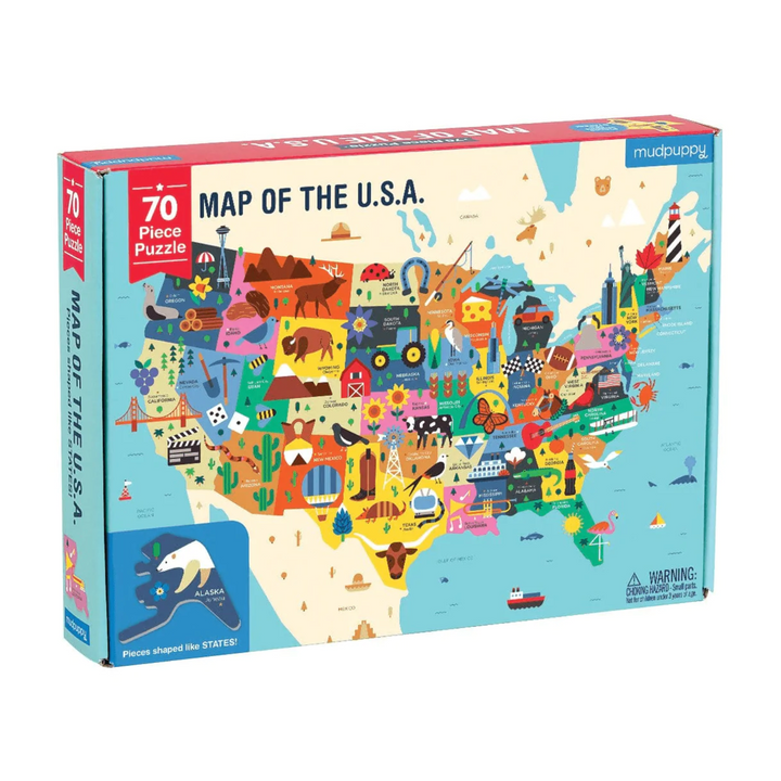 Map of the USA: 70 Piece Puzzle