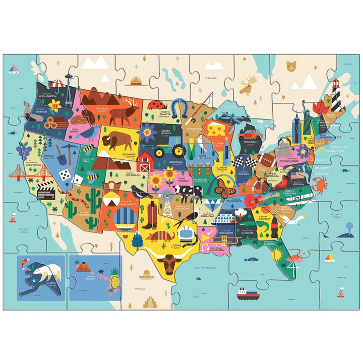 Map of the USA: 70 Piece Puzzle