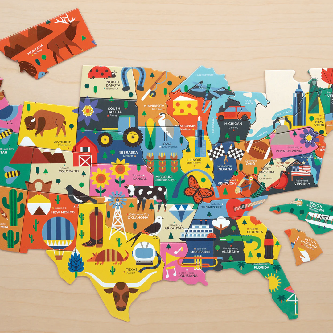 Map of the USA: 70 Piece Puzzle