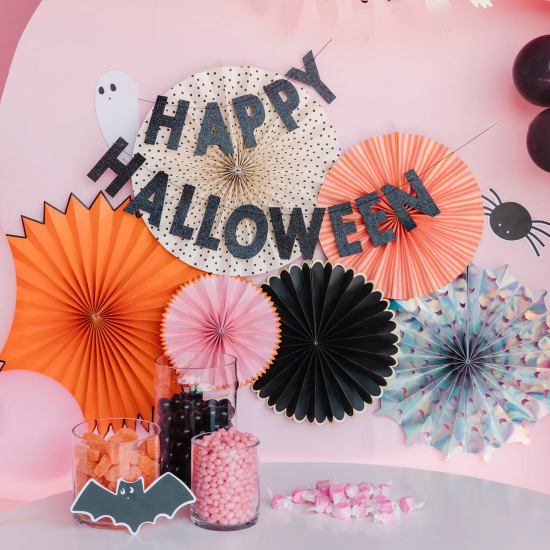 Happy Halloween Glitter Banner