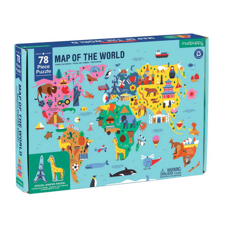 Map of the World: 78 Piece Puzzle