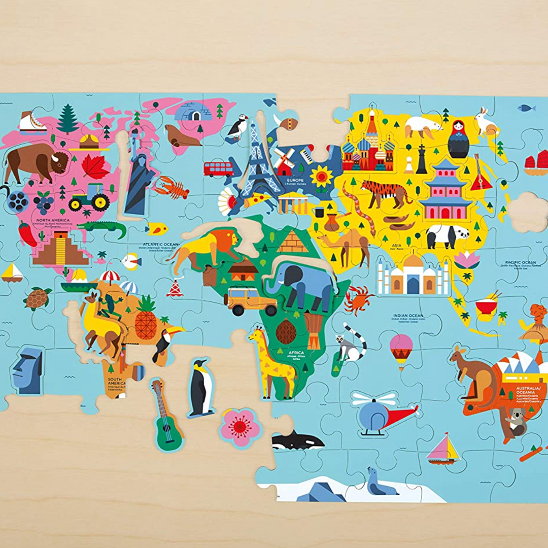 Map of the World: 78 Piece Puzzle