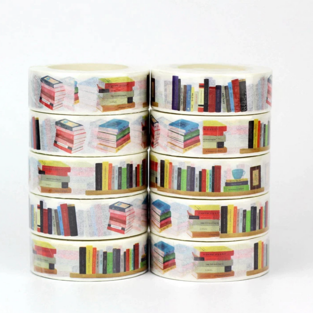 Stacks of Books Washi Tape