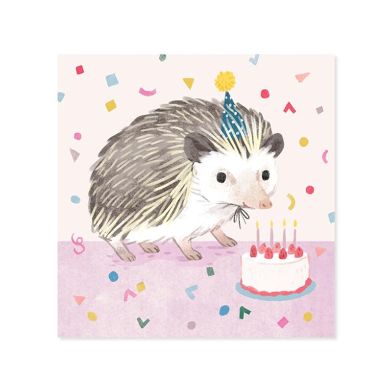 Hedgehog Treasures Pop-up Card